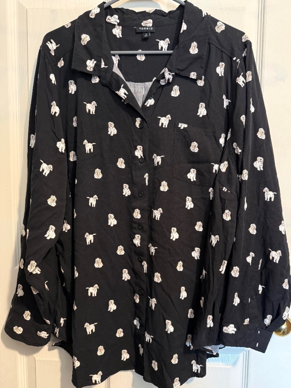 Torrid Sheep Dog Print Long Sleeve Top